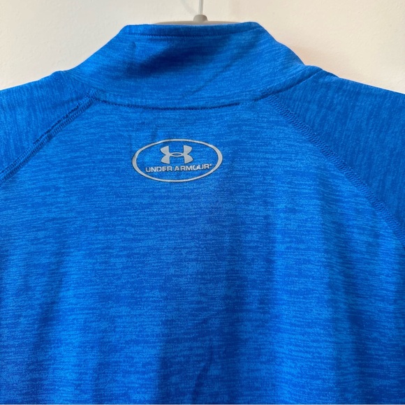Under Armour UA Tech 1/2 Half Zip Royal Blue Medium Dri Fit Athletic Jacket - Picture 6 of 10